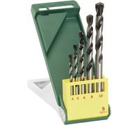 Bosch 2607017083 Carburo Broca Espiral Hormigón Set Caña Recta 4A 10mm 7-pcs