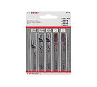 BOSCH 2608667858 - Hoja de sierra de calar Wood+Plastic: 5 uds