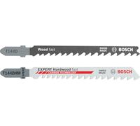 Bosch Hojas de sierra de calar 25x T144 D + 1x Expert T144 DHM para madera y madera dura