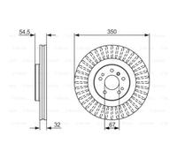 Bosch BD1226 Discos de freno, certificación ECE-R90, 1 disco unitario