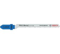 Bosch 2x Hoja de sierra de calar PRO Metal curve T118EOF | para Láminas de acero, Láminas de acero, Longitud 83 mm, Professional Accesorios Sierra de calar