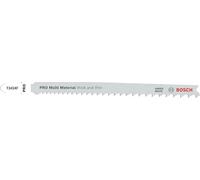 Bosch 2x Hoja de sierra de calar PRO Thick and Thin Multi Material T345XF (para Madera con clavos, Acero, Longitud 132 mm, Professional Accesorios Sierra de calar)