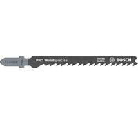 Bosch 2x Hoja de sierra de calar PRO Wood precise T144DP (para Madera blanda, Madera blanda, Longitud 100 mm, Professional Accesorios Sierra de calar)