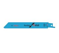 Bosch 2x Hoja de sierra sable Thin Metal S922EF | para Tubos y perfiles metálicos, Metales no ferrosos, Longitud 150 mm, Professional Accesorios Sierra sable