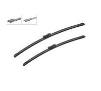 2x Escobilla del limpiaparabrisas Escobilla con hoja plana 3 397 118 966 BOSCH