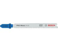 Bosch 3 hojas de sierra de calar Pro Metal thick T121BFC (para chapas de acero, chapa de acero, longitud 92 mm, sierra de calar profesional)