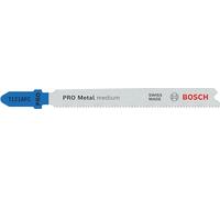 Bosch 3 x Pro Metal medio T121AFC - Hoja de sierra de calar (para chapa de acero, chapa de acero, longitud 92 mm, sierra de calar profesional)