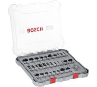 Bosch 30x Set mixto de brocas fresadoras PRO, 30 unidades | para Madera blanda, Madera dura, Ø 4-35 mm, Professional Accesorios Fresadoras de inmersión, Fresadora para recorte