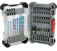 Bosch 35 x PRO Impact Mixed Set de 35 piezas (para hormigón, azulejos blandos, 200 x 107 mm, accesorios profesionales, destornillador, destornillador)