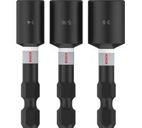 Bosch 3x PRO Nutsetter Impact | Longitud 50 mm, Professional Accesorios Atornillador, Taladro/atornilladores perforadores