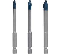 Bosch 3x Set de brocas EXPERT HEX-9 Hard Ceramic (para Baldosas de cerámica dura, Baldosas de cerámica blanda, Ø 5,0, 6,0, 8,0 mm, Professional Accesorios Taladro)