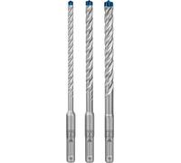 Bosch 3x Set de brocas para martillo EXPERT SDS plus-7X | para Piedra blanda, Piedra dura, Ø 6,00, 8,00, 10,00 mm, Professional Accesorios Martillo perforador
