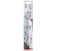Bosch 3x Set de hojas de sierra sable M-Shank, 3 uds. | para Tubos y perfiles metálicos, Metales no ferrosos, 290 x 52 mm, Professional Accesorios Sierra sable