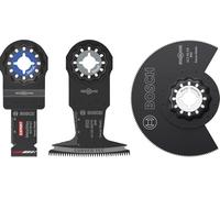 Bosch 3x Set para madera dura y metal, 3 uds. | para Tubos de acero inoxidable, Metales no ferrosos, 132 x 103 mm, Professional Accesorios Multiherramienta