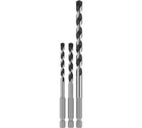 Bosch 3x Sets de brocas PRO HEX-5 (para Piedra dura, Hormigón, Ø 5,0, 6,0, 8,0 mm, Professional Accesorios Taladro)