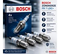 BOSCH 4 Zündkerze FR7LDC+ 0 242 235 668 M14x1,25 0,9mm 2 Kontakte