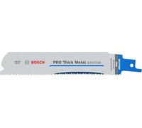Bosch 5 hojas de sierra sable PRO Thick Metal S937HBF precise (para tubos y perfiles de metal, metales no ferrosos, longitud 150 mm, accesorio profesional de sierra sable)