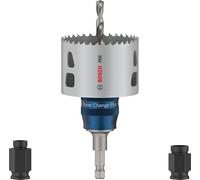 Bosch 5 x Pro Multi Material Power Change Plus - Juego de iniciación (para madera blanda, paneles de yeso, diámetro de 51 mm, taladro y destornillador)