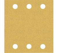 Bosch 50 hojas de lija Expert C470 con 6 agujeros (para pintura sobre madera, madera dura, diámetro de 115 x 107 mm, grano 180, accesorio profesional lijadora orbital)