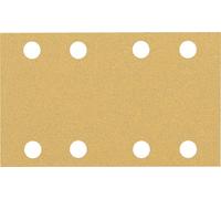 Bosch 50 x Papel de lija Expert C470 con 8 agujeros (para pintura sobre madera, madera dura, diámetro de 80 x 133 mm, grano 80, accesorio profesional lijadora orbital)
