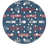 Bosch Discos de lija EXPERT O780 150 mm Grano 400 para madera dura y pintura sobre madera – 50x