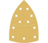 Bosch 50x Papel de lija EXPERT C470 con 11 agujeros para multilijadoras | para Pintura sobre madera, Madera dura, Ø 102x62/93 mm, Grano 80, Professional Accesorios Multilijadora