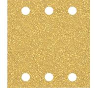 Bosch 50x Papel de lija EXPERT C470 con 6 agujeros para lijadoras orbitales | para Pintura sobre madera, Madera dura, Ø 115x107 mm, Grano 40, Professional Accesorios Lijadora orbital