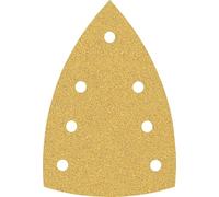 Bosch 50x Papel de lija EXPERT C470 con 7 agujeros para multilijadoras | para Pintura sobre madera, Madera dura, Ø 100x150 mm, Grano 60, Professional Accesorios Multilijadora