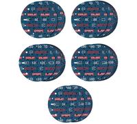 Bosch 55x Set de 55 discos de lija para láminas EXPERT O780, 150 mm (para Madera dura, Pintura sobre madera, Ø 150 mm, Grano 60/80/120/180/240, Professional Accesorios Lijadora excéntrica)