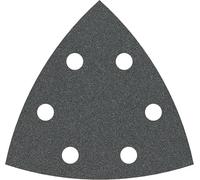 Bosch 5x Hoja de lija PRO F355 para lijadoras delta | para Hormigón, Piedra dura, Ø 93x93 mm, Grano 100, Professional Accesorios Multiherramienta, Lijadora delta