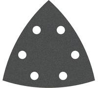 Bosch 5x Hoja de lija PRO F355 para lijadoras delta | para Hormigón, Piedra dura, Ø 93x93 mm, Grano 240, Professional Accesorios Multiherramienta, Lijadora delta