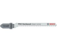 Bosch 5x Hoja de sierra de calar PRO Hardwood clean curve T101AOF | para Madera dura, Tablero multiplex, Longitud 83 mm, Professional Accesorios Sierra de calar