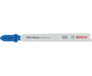 Bosch 5x Hoja de sierra de calar PRO Metal medium T121AFC | para Láminas de acero, Láminas de acero, Longitud 92 mm, Professional Accesorios Sierra de calar