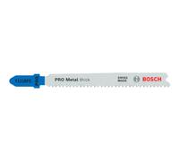 Bosch 5x Hoja de sierra de calar PRO Metal thick T121BFC (para Láminas de acero, Láminas de acero, Longitud 92 mm, Professional Accesorios Sierra de calar)
