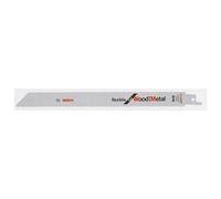 Bosch Hoja de sierra sable S 1122 HF 225 x 2,5 mm para madera y clavos/acero - 5 piezas