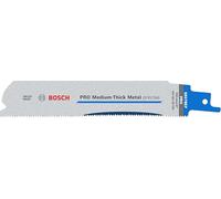 Bosch 5x Hoja de sierra sable PRO Medium-Thick Metal S937BEF Precise | para Tubos y perfiles metálicos, Metales no ferrosos, Longitud 150 mm, Professional Accesorios Sierra sable