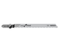 Bosch 5x Hojas de sierra de calar T 101 BR Clean for Wood | para Madera blanda, Contrachapado, Longitud 100 mm, Professional Accesorios Sierra de calar