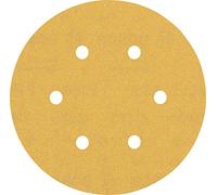 Bosch 5x Papel de lija EXPERT C470 con 6 agujeros | para Pintura sobre madera, Madera dura, Grano 180, Professional Accesorios Lijadora excéntrica