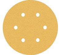 Bosch 5x Papel de lija EXPERT C470 con 6 agujeros | para Pintura sobre madera, Madera dura, Grano 80, Professional Accesorios Lijadora excéntrica
