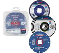 Bosch Professional Set con 5 discos de lija y discos de corte X-LOCK, acero inoxidable, metal, Ø 125 mm, accesorios de amoladora