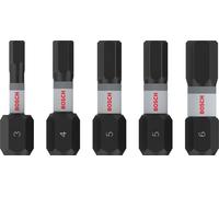 Bosch 5x Punta de percusión PRO Hex (100 x 75 mm, Professional Accesorios Atornillador, Atornillador)