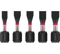 Bosch 5x Punta de percusión PRO Slotted (100 x 75 mm, Professional Accesorios Atornillador, Atornillador)