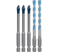 Bosch 5x Set de brocas EXPERT HEX-9 Hard Ceramic y Multi Construction (para Baldosas de cerámica dura, Baldosas de cerámica blanda, Ø 6,0, 6,0, 6,0, 6,0, 6,0 mm, Professional Accesorios Taladro)