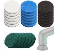 Bosch 6033 - Cabezal universal para cepillo de limpieza (24 almohadillas inalámbricas, 6 almohadillas de microfibra, 6 almohadillas de cocina, 6 almohadillas de espuma, compatible con cepillo de