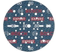 Bosch Disco de lija EXPERT O780 150 mm Grano 80 – 6 unidades para madera dura, lijadora excéntrica
