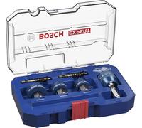 Bosch 6x Set universal de sierras de corona EXPERT Sheet Metal PC Plus (para Láminas de acero inoxidable, Láminas de acero, Ø 22, 25, 32 mm, Professional Accesorios Taladro)