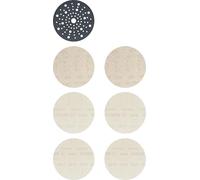 Bosch Professional Kit iniciación Expert M480 7 uds 150 mm Grano 80/120/180 para lijadora excéntrica