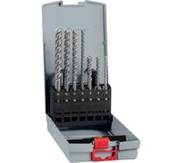 Bosch 7x Set de brocas para martillo PRO SDS plus-5X | para Hormigón, Ladrillos de cal y arena, Ø 5,00, 6,00, 8,00, 6,00, 8,00, 10,00, 12,00 mm, Accesorios Martillo perforador