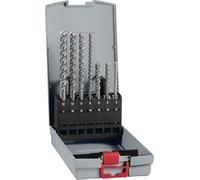 Bosch 7x Set de brocas para martillo PRO SDS plus-5X | para Hormigón, Ladrillos de cal y arena, Ø 5,00, 6,00, 8,00, 6,00, 8,00, 10,00, 12,00 mm, Accesorios Martillo perforador