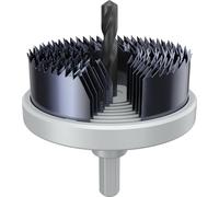 Bosch 7x Set de sierras de corona con mandril para madera y placas de yeso | para Cartón-yeso, Madera blanda, Ø 26, 32, 39, 45, 51, 58, 64 mm, Professional Accesorios Taladro